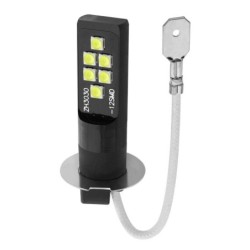 Carro de neblina / luz DRL - lâmpada LED - H3 - DC12V 3030 SMD 6000K branco - 2 peças