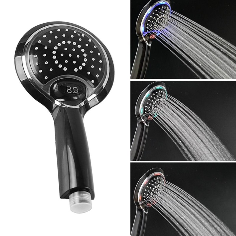 LED handheld shower head - with temperature digital displayShower Heads