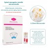 Derma roller - pontas de titânio - microagulha 0,25mm - ouro - reutilizável
