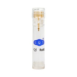Derma roller - pontas de titânio - microagulha 0,25mm - ouro - reutilizável