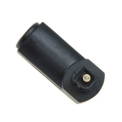 Cabo de áudio óptico digital - adaptador - macho para fêmea - ângulo reto de 90 graus - giratório 360 - para cabo óptico Toslink