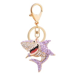 Crystal shark - keychainKeyrings