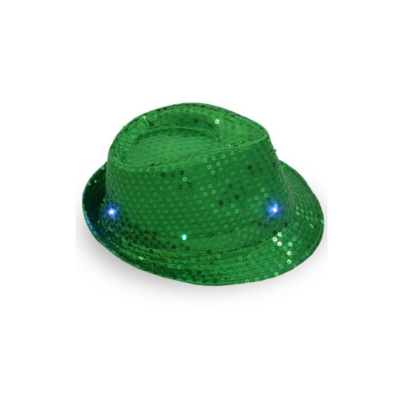 Retro disco hat - LED - glowing - with sequins / glitterHats & Caps