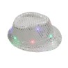 Retro disco hat - LED - glowing - with sequins / glitterHats & Caps