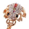 Crystal toad with old coin - keychainKeyrings