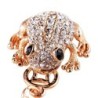 Crystal toad with old coin - keychainKeyrings