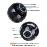 Bluetooth - mini alto-falante redondo - LED - com subwoofer - Hi-Fi - TF - FM - AUX - bola mágica