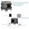 Fogão a lenha / álcool - dobrável - outdoor / camping BBQ - inox - com bolsa