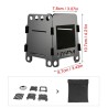 Fogão a lenha / álcool - dobrável - outdoor / camping BBQ - inox - com bolsa