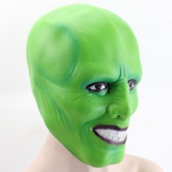 Máscara de látex de rosto inteiro verde - unissex - Halloween / carnavais