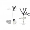 Pingente com uma cruz de camuflagem - colar de aço inoxidável