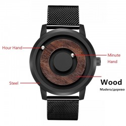 Quartz watch with magnetic balls - waterproofWatches