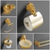 Ganchos de parede de luxo - design de dragão dourado - suporte de papel - toalheiro - prateleira - acessórios de banheiro