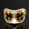Máscara de olhos venezianos - treliça colorida / notas musicais - bailes de máscaras / carnavais