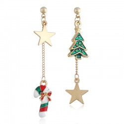 Árvore de Natal - estrelas - brincos