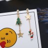 Árvore de Natal - estrelas - brincos