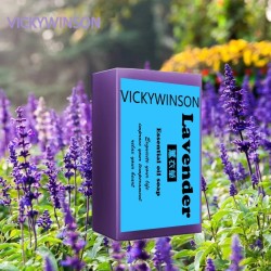 Sabonete artesanal natural - hidratante - clareador - tratamento de acne - lavanda - 50g
