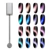 Bastão magnético - olhos de gato 9D - efeito de linha 3D - nail art - decoração