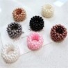 Scrunchie com contas de pérolas - faixa de cabelo elástica