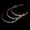 Luxurious crystal tiara - headband - flower leaf patternHair