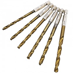 Brocas hexagonais HSS 14 - revestidas de titânio - brocas - 13 peças