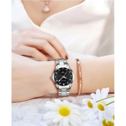 MULILAI - fashionable quartz watch - with diamonds - waterproof - stainless steelWatches