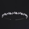 Tiara luxuosa - faixa de cristal - flores/folhas