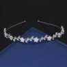 Tiara luxuosa - faixa de cristal - flores/folhas