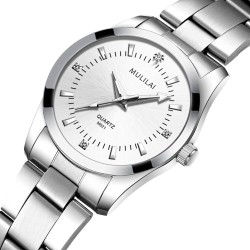 MULILAI - fashionable quartz watch - with diamonds - waterproof - stainless steelWatches