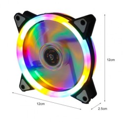 Ventilador universal para gabinete de computador - RGB - LED