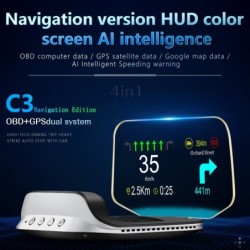 Navegação do carro - computador de bordo - OBD2 - GPS - velocímetro - head-up display