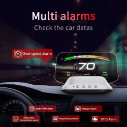 Navegação do carro - computador de bordo - OBD2 - GPS - velocímetro - head-up display