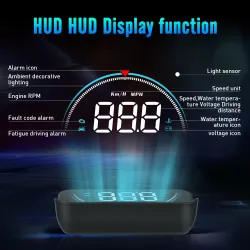 WIIYII M8 - HUD - head-up display - sistema de aviso de excesso de velocidade - projetor de pára-brisa - OBD2 II - EUOBD