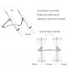 Folding - adjustable - laptop stand - aluminum alloyTablets