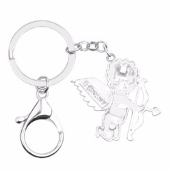 Chaveiro esmalte - com anjo cupido