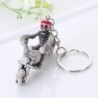 Skeleton on motorbike - keychainKeyrings