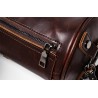 Bolsa de ombro moderna em couro - formato cilíndrico