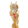 Keychain with a yellow crystal dragonKeyrings