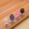 Puxadores de móveis de luxo - forma de rosa de cristal de vidro
