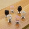 Puxadores de móveis de luxo - forma de rosa de cristal de vidro
