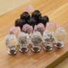 Puxadores de móveis de luxo - forma de rosa de cristal de vidro