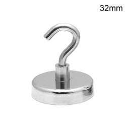 Gancho de suspensão magnético - forte ímã de neodímio - 32mm - 5,5kg