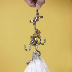 Gancho de suspensão magnético - forte ímã de neodímio - 32mm - 5,5kg