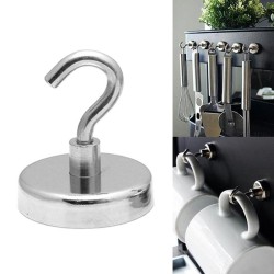 Gancho de suspensão magnético - forte ímã de neodímio - 32mm - 5,5kg