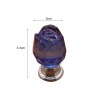 Puxadores de móveis de luxo - forma de rosa de cristal de vidro