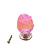 Puxadores de móveis de luxo - forma de rosa de cristal de vidro