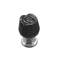 Puxadores de móveis de luxo - forma de rosa de cristal de vidro