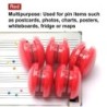 Colorful magnetic buttons - paper / whiteboard holders - pins - fridge magnets - 20mm - 10 piecesMagnets