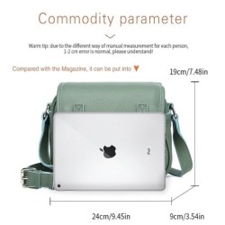 Bolsa de ombro elegante - couro genuíno