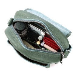 Bolsa de ombro elegante - couro genuíno